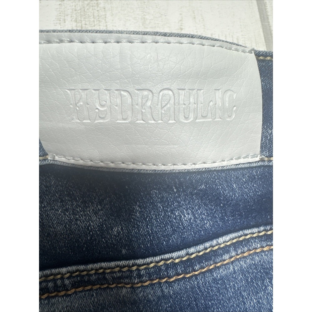 Hydraulic Nolita Womens 18 Jeans Mid Rise Curvy Slim Boot Western Denim blue - Picture 4 of 7